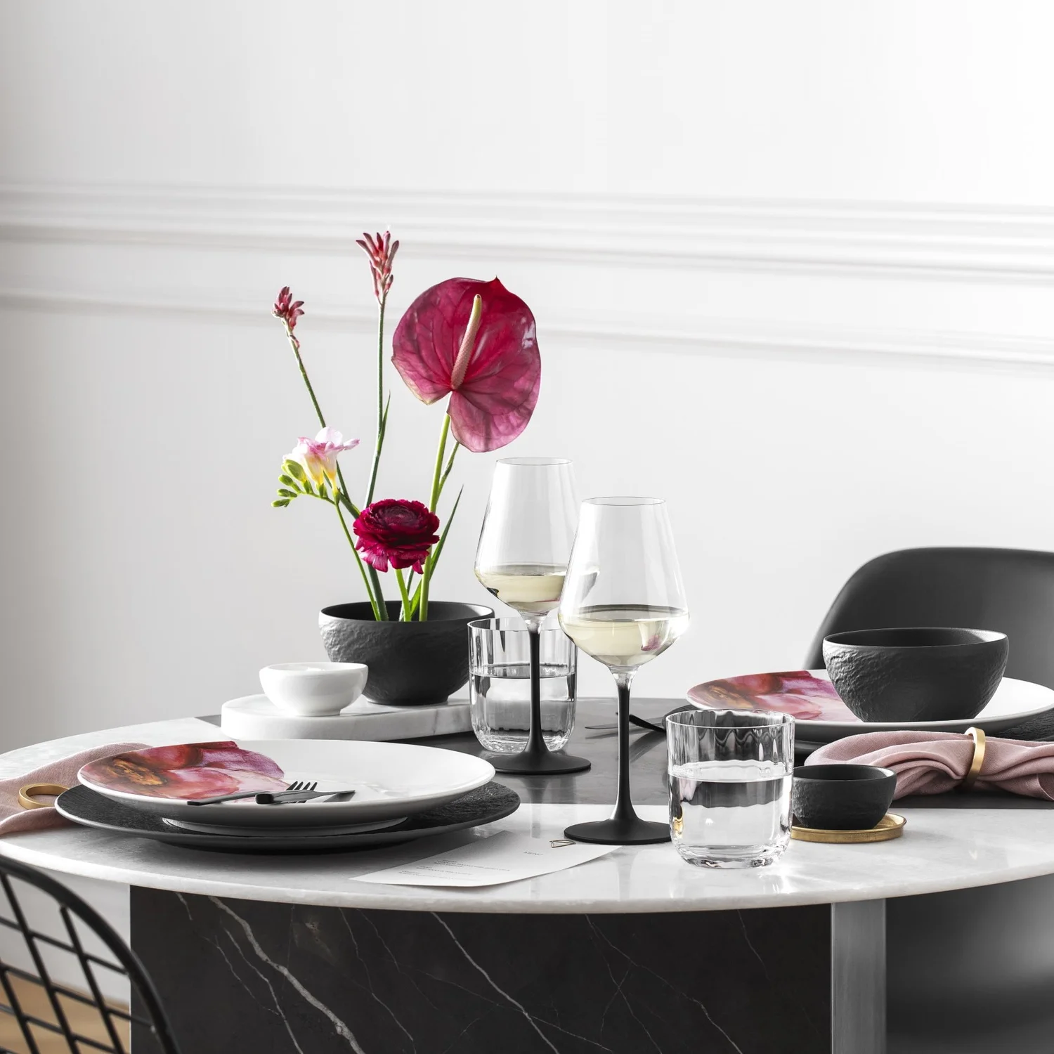 Porcelán a sklo Villeroy & Boch Rose Garden, porcelán a sklo Villeroy & Boch Manufacture Rock